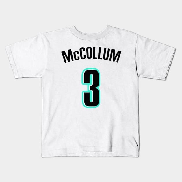 CJ McCollum Kids T-Shirt by telutiga